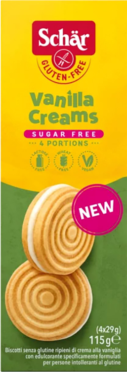 SCHAR SUGAR FREE VANILLA CREAMS 115 G - doctorpill.it