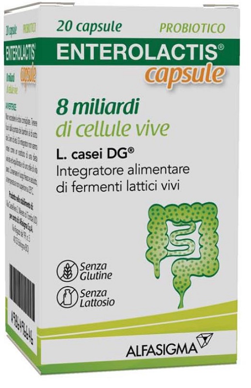 ENTEROLACTIS 20 CAPSULE 8 MILIARDI DI CELLULE VIVE - doctorpill.it
