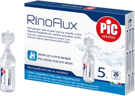 RINOFLUX SOLUZIONE IPERTONICA NASALE PIC 20 FIALE 5 ML - doctorpill.it