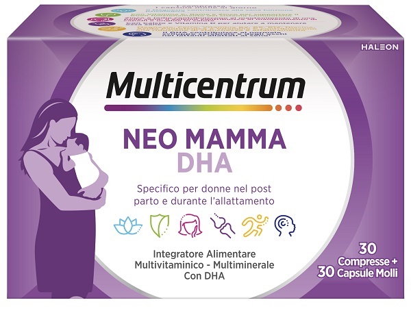 MULTICENTRUM NEO MAMMA DHA 30 COMPRESSE + 30 CAPSULE MOLLI - doctorpill.it