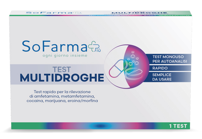 TEST AUTODIAGNOSTICO RAPIDO MULTIDROGHE SOFARMAPIU' - doctorpill.it