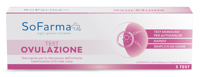 TEST AUTODIAGNOSTICO OVULAZIONE 5 PEZZI SOFARMAPIU' - doctorpill.it