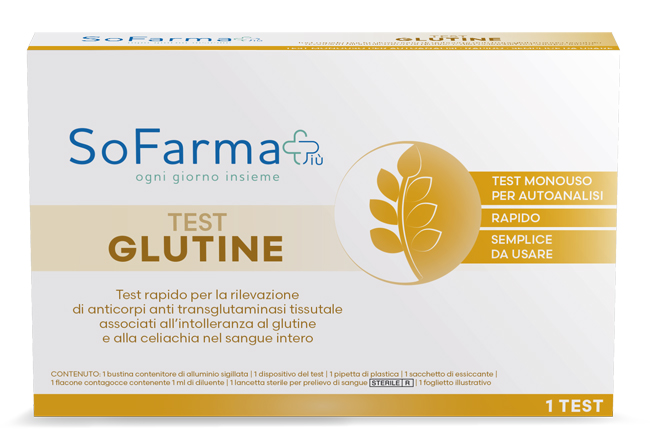 TEST AUTODIAGNOSTICO GLUTINE SOFARMAPIU' - doctorpill.it