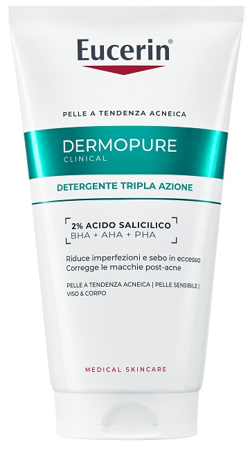 EUCERIN DERMOPURIFYER GEL DETERGENTE TRIPLA AZIONE 150 ML - doctorpill.it