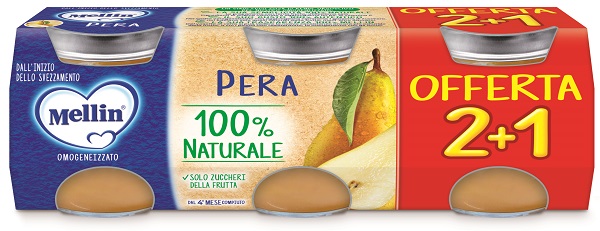 MELLIN OMOGENEIZZATO PERA 3 PEZZI DA 100 G - doctorpill.it