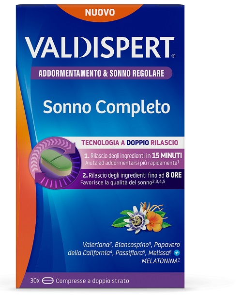 VALDISPERT SONNO COMPLETO 30 COMPRESSE A DOPPIO STRATO - doctorpill.it