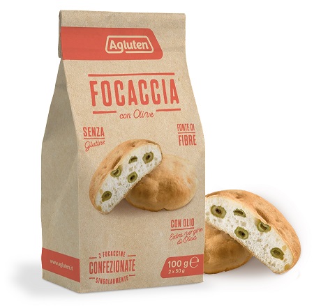 AGLUTEN FOCACCIA OLIVE 2 PEZZI DA 50 G - doctorpill.it