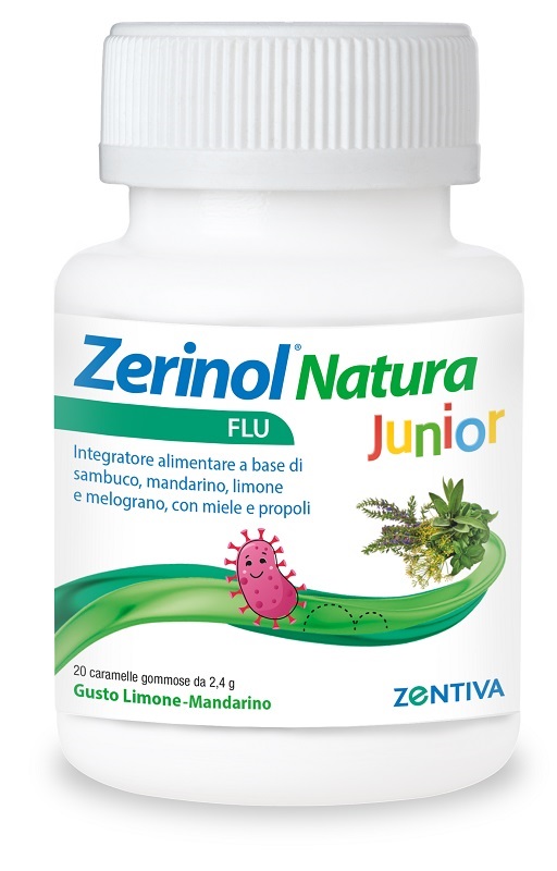 ZERINOL NATURA FLU JUNIOR 20 CARAMELLE GOMMOSE - doctorpill.it