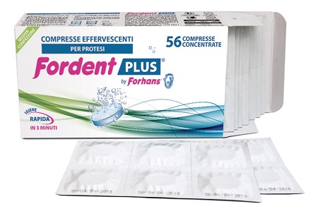 FORDENT PLUS 56 COMPRESSE CONCENTRATE PER DENTIERE E APPARECCHI ORTODONTICI - doctorpill.it