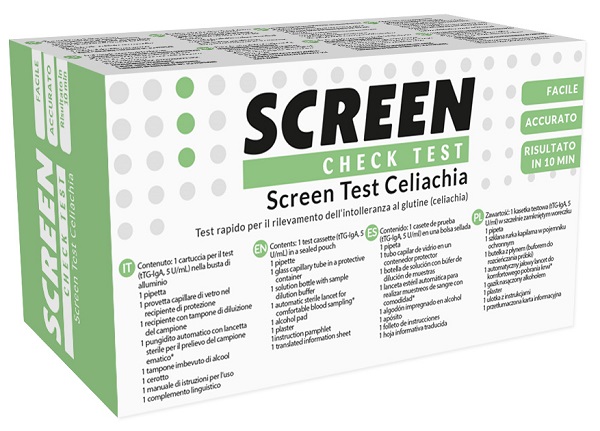 SCREEN TEST RAPIDO SCREEN TEST CELIACHIA PER RILEVAZIONE INTOLLERANZA GLUTINE 1 PEZZO - doctorpill.it