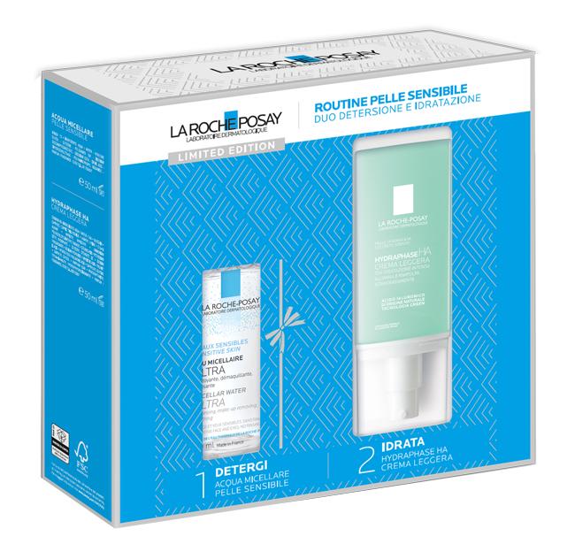 HYDRAPHASE LEGERE 50 ML NATALE 23 1 ACQUA MICELLARE PELLE SENSIBILE 50 ML + 1 HYDRAPHASE HA CREMA LEGGERA 50 ML - doctorpill.it