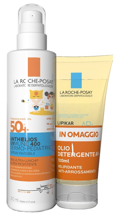 ANTHELIOS SPRAY UVMUNE DERMOPED 200 ML + OLIO 100 ML - doctorpill.it