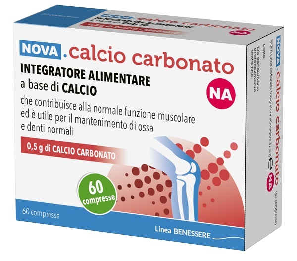 NOVA CALCIO CARBONATO NA 0,5G 60 COMPRESSE - doctorpill.it