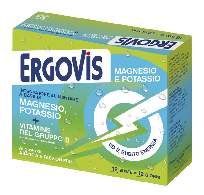 ERGOVIS MG+K VITAMINE B CON ZUCCHERO 12 BUSTINE - doctorpill.it