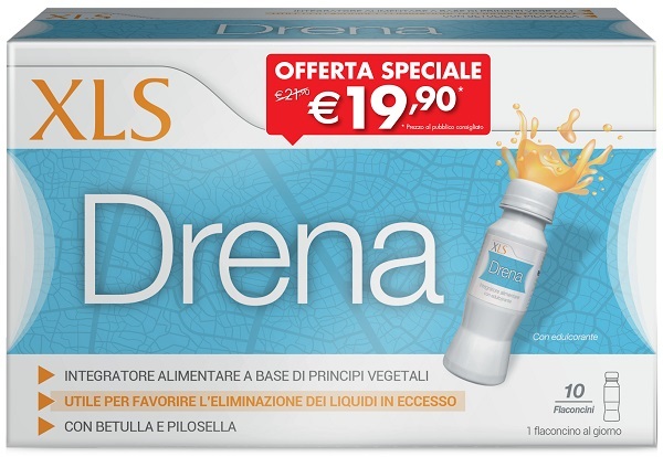 XLS DRENA 10 FLACONI DA 70 ML TAGLIO PREZZO - doctorpill.it