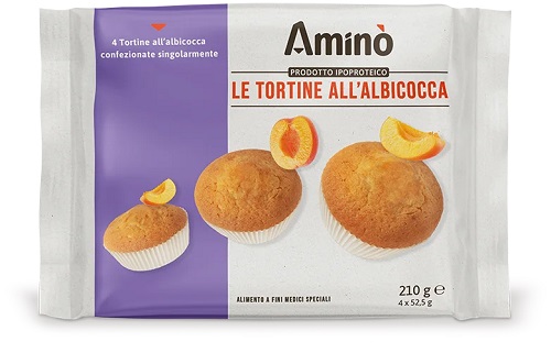 AMINO' LE TORTINE ALBICOCCA 4 PEZZI DA 52,5 G - doctorpill.it