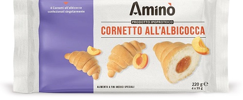 AMINO' CORNETTO ALBICOCCA 4 PEZZI DA 55 G - doctorpill.it