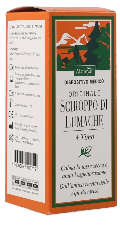 SCIROPPO LUMACHE ORIGINALE ALSITAN 150 ML - doctorpill.it