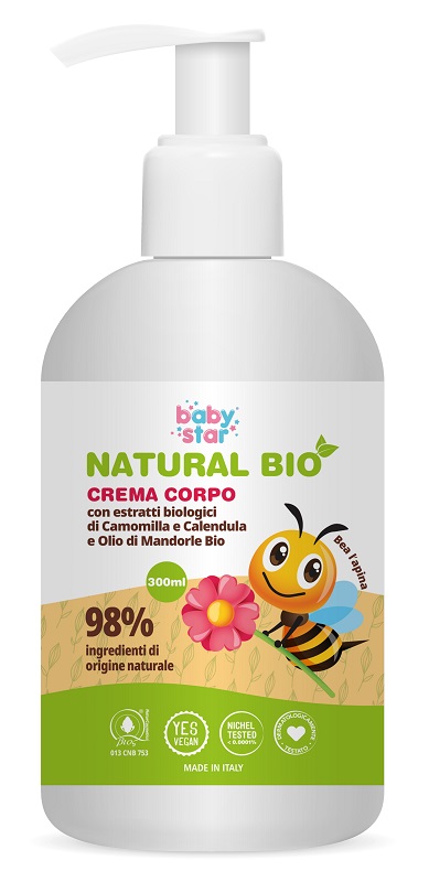 BABYSTAR CREMA CORPO NATURAL BIO 300 ML - doctorpill.it