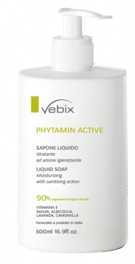 VEBIX PHYTAMIN ACTIVE SAPONE LIQUIDO IDRATANTE 500 ML - doctorpill.it