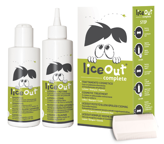 LICEOUT KIT COMPLETO 1 SHAMPOO 125 ML + 1 LOZIONE 125 ML + 1 PETTINE - doctorpill.it