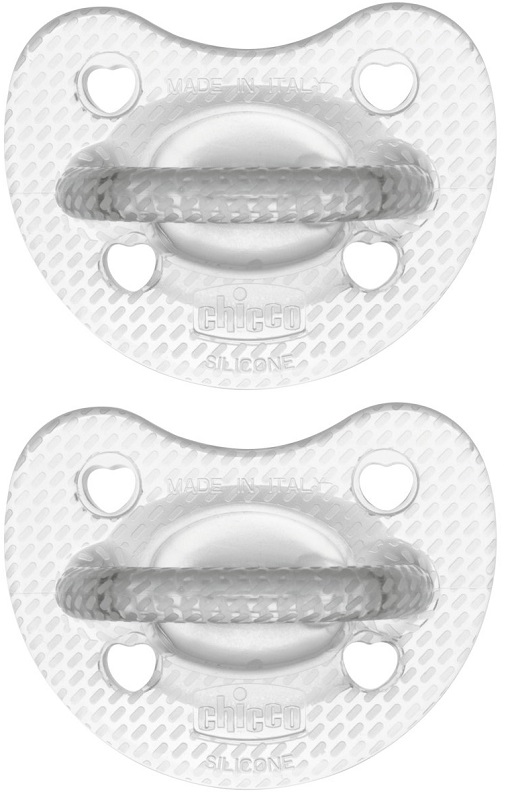 CHICCO GOMMOTTO SILICONE CRYSTAL 6-16 MESI 2 PEZZI - doctorpill.it