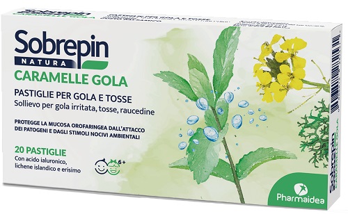 SOBREPIN NATURA CARAMELLA GOLA 20 PASTIGLIE - doctorpill.it