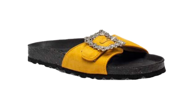 SERRENTI 002 SANDALO DONNA SINTETICO FONDO GOMMA SINTETIC GIALLO 40 - doctorpill.it