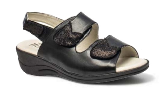 NOASCA 002 SANDALO DONNA SINTETICO FONDO GOMMA GLAM METALLIZZATO + CENERE NERO 39 - doctorpill.it