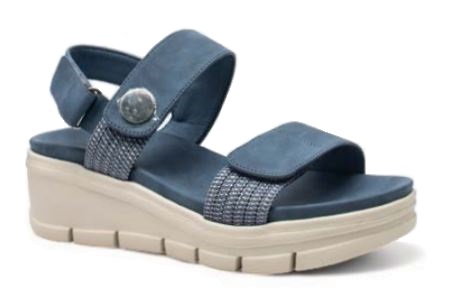 ROLETTO 002 SANDALO DONNA SINTETICO FONDO GOMMA JEANS 41 - doctorpill.it