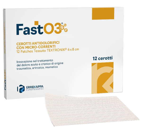 CEROTTI ANTIDOLORIFICI FASTO3 6X8CM 12 PEZZI - doctorpill.it