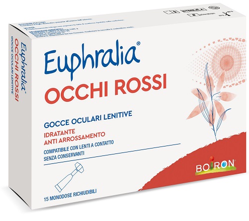 GOCCE OCULARI LENITIVE EUPHRALIA OCCHI ROSSI 15 FLACONCINI MONODOSE 0,5 ML - doctorpill.it