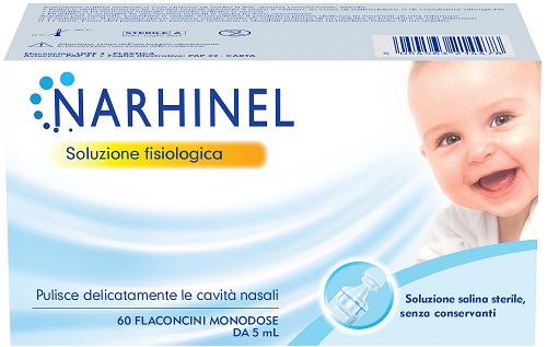 SOLUZIONE FISIOLOGICA PER ASPIRATORE NASALE NARHINEL 60 FLACONCINI DA 5 ML - doctorpill.it