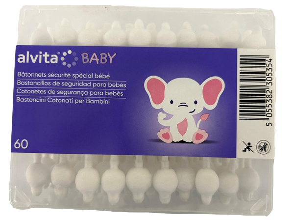 ALVITA BABY BASTONCINI COTONATI 60 PEZZI - doctorpill.it