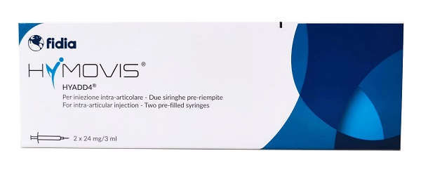 SIRINGA INTRA-ARTICOLARE PRERIEMPITA HYMOVIS HYADD4 ESADECILLAMIDE ACIDO IALURONICO 24MG/3ML 2 PEZZI DA 3 ML NON STERILIZZATO A ETO - doctorpill.it