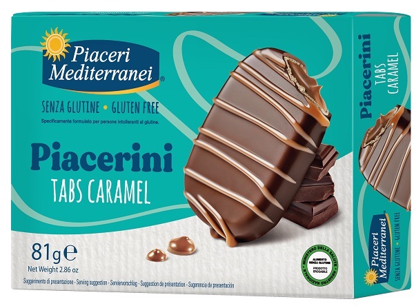 PIACERI MEDITERRANEI PIACERINI TABS CARAMEL 81 G - doctorpill.it