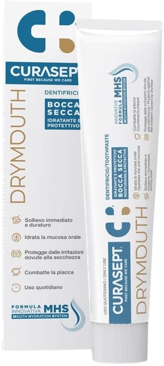 CURASEPT DRYMOUTH DENTIFRICIO 75 ML - doctorpill.it