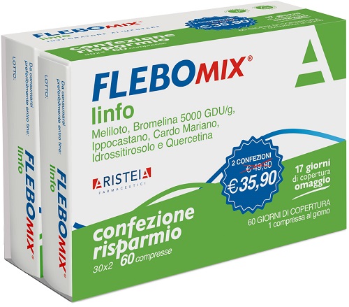 FLEBOMIX LINFO BIPACK 30 + 30 COMPRESSE - doctorpill.it