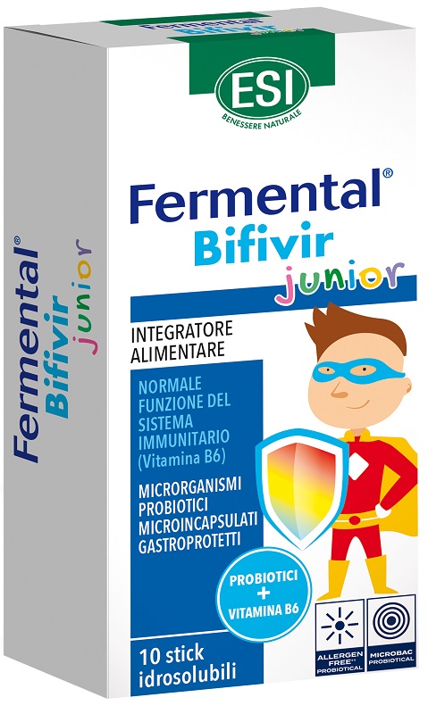 ESI FERMENTAL BIFIVIR JUNIOR 10 STICK IDROSOLUBILI - doctorpill.it