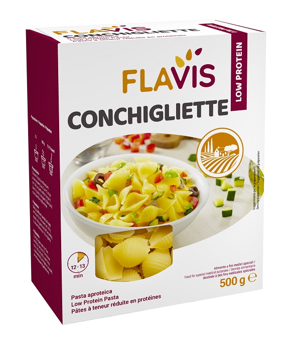 FLAVIS CONCHIGLIETTE APROTEICHE 500 G - doctorpill.it