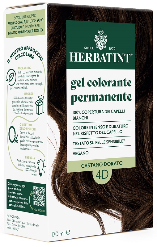 HERBATINT 4D CASTANO DORATO 170 ML - doctorpill.it