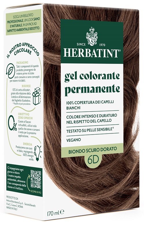 HERBATINT 6D BIONDO SCURO DORATO 170 ML - doctorpill.it