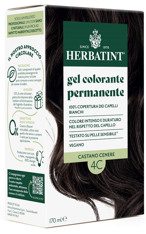 HERBATINT 4C CASTANO CENERE 170 ML - doctorpill.it