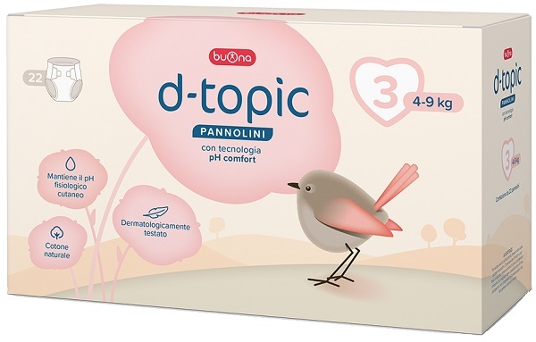 D-TOPIC PANNOLINI TAGLIA 3 22 PEZZI - doctorpill.it