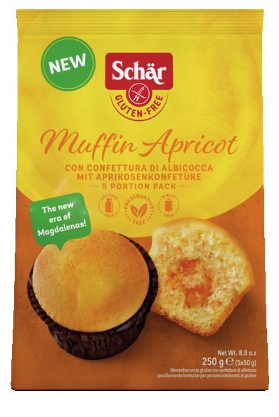 SCHAR MUFFIN APRICOT 5 PEZZI DA 50 G - doctorpill.it