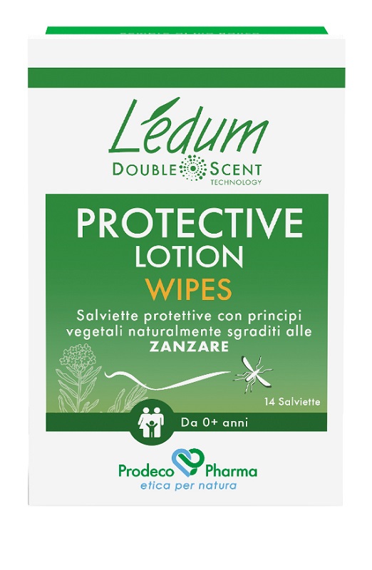 LEDUM DS PROTECTIVE LOTION WIPES 14 PEZZI - doctorpill.it