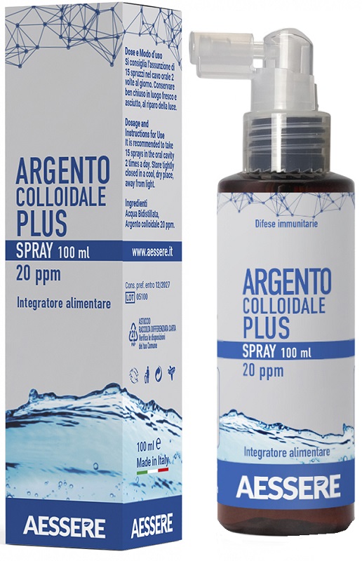 ARGENTO COLLOIDALE PLUS 20PPM SPRAY 100 ML - doctorpill.it