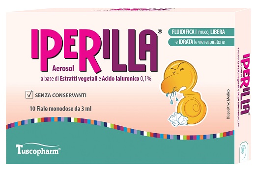 AEROSOL IPERILLA 10 FIALE MONODOSE DA 3 ML A BASE DI ESTRATTI VEGETALI E ACIDO IALURONICO 0,1% - doctorpill.it