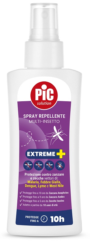 PIC SOLUTION SPRAY REPELLENTE MULTI-INSETTO EXTREME+ 100 ML - doctorpill.it